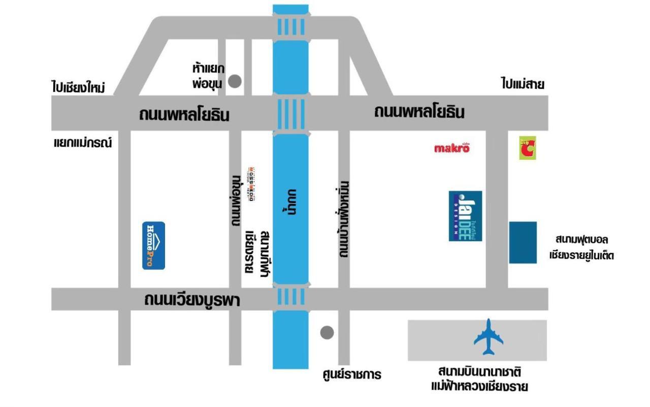 Jaidee Cafe & Hostel Chiangrai Ban Fang Min Exteriör bild